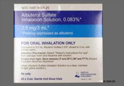 Price of an albuterol inhaler