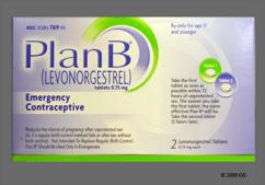Plan B One-Step Emergency Contraceptive (72 Hour Efficacy Window)