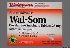 blue oblong - Wal-Som 25mg Tablet