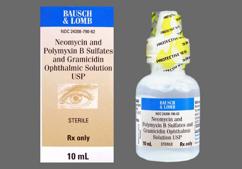 Neomycin / Polymyxin B / Gramicidin Coupon - Neomycin / Polymyxin B / Gramicidin 10ml eye dropper