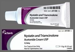 Nystatin/triamcinolone label