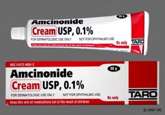 white - Amcinonide 0.1% Topical Cream