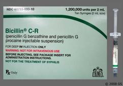 Bicillin CR Coupon - Bicillin CR 10 syringes of 1.2 million units per 2ml package