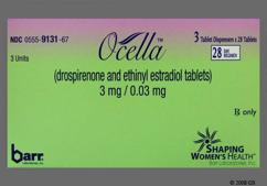 Ocella Coupon - Ocella 28 tablets of 3mg/0.03mg package