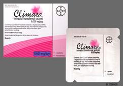 Climara Coupon - Climara 4 once-weekly patches of 0.025mg / day carton