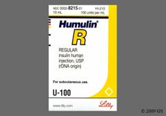 Humulin R Coupon - Humulin R 10ml of 100 units/ml vial