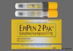 Epipen Coupon - Epipen 2 auto-injectors of 0.3mg package