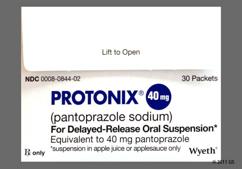 Protonix Coupon - Protonix 30 packets of 40mg carton