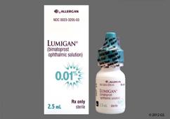Lumigan Coupon - Lumigan 2.5ml of 0.01% eye dropper