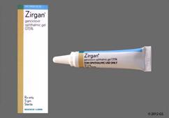 Zirgan Coupon - Zirgan 5g of 0.15% bottle of gel