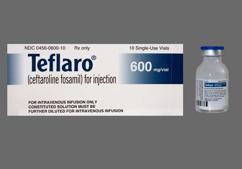 Teflaro Coupon - Teflaro 600mg vial