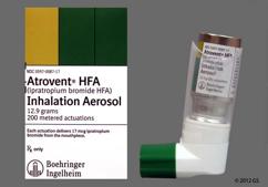 Atrovent HFA Coupon - Atrovent HFA 12.9g of 17mcg inhaler