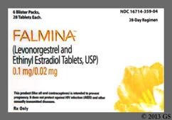 Falmina Coupon - Falmina 28 tablets of 0.1mg/0.02mg package