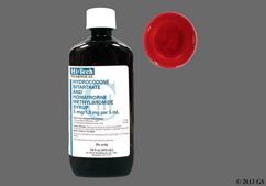 red - Hydrocodone Bitartrate / Homatropine Methylbromide 5mg-1.5mg / 5ml Solution