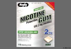tan square - Nicotine Polacrilex 2mg Chewing Gum Starter Kit (Mint)