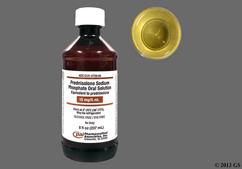 yellow - Prednisolone Sodium Phosphate 15mg / 5mL Solution