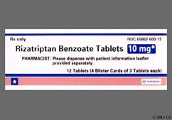 Pink Round X And 14 - Rizatriptan Benzoate 10mg Tablet