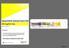 yellow - Enoxaparin Sodium 40mg / 0.4mL Solution for Injection