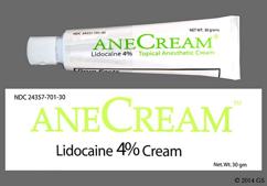 Anecream Coupon - Anecream 30g of 4% tube of cream