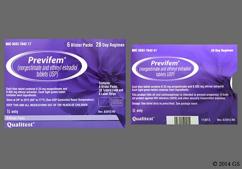Previfem Coupon - Previfem 28 tablets of 0.25mg/0.035mg package