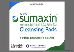 Sumaxin Coupon - Sumaxin 60 cleansing pads of 10%/4% carton