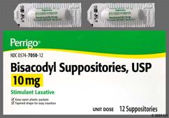 Bisacodyl Suppositories, USP 10 mg - Padagis