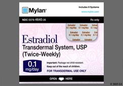 Estradiol Coupon - Estradiol 8 twice-weekly patches of 0.1mg / day carton