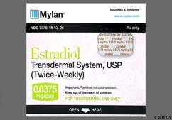 Estradiol Coupon - Estradiol 8 twice-weekly patches of 0.0375mg / day carton