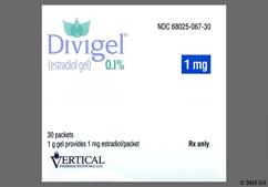 Divigel Coupon - Divigel 30 packets of 1mg gel carton