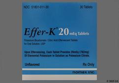 Effer-K Coupon - Effer-K 20meq effervescent