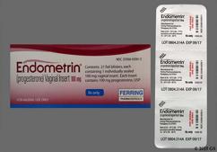 White Oblong Fpi And 100 - Endometrin 100mg Vaginal Insert