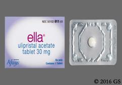 White Round Ella - ella 30mg Tablet