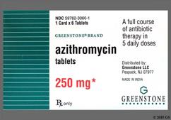 Pink Oblong 3060 And G - Azithromycin 250mg Tablet (6ct Blister Card)