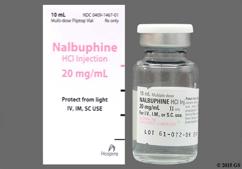 Nalbuphine Coupon - Nalbuphine 10ml of 20mg/ml vial