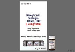 White Modified Rectangle Cl And 4 - Nitroglycerin 0.4mg Sublingual Tablet