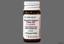 White Modified Rectangle Cl And 4 - Nitroglycerin 0.4mg Sublingual Tablet