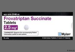 White Round M And Fr 2.5 - Frovatriptan Succinate 2.5mg Tablet