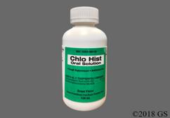 Chlo Hist Coupon - Chlo Hist 120ml of 12.5mg/1mg/5ml bottle of oral solution