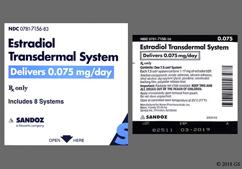 Estradiol Coupon - Estradiol 8 twice-weekly patches of 0.075mg / day carton