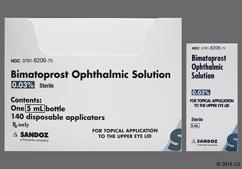Bimatoprost (Latisse) Coupon - Bimatoprost (Latisse) 5ml of 0.03% bottle of topical solution