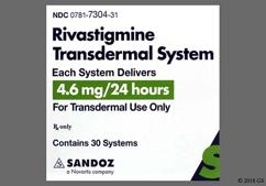Rivastigmine Coupon - Rivastigmine 30 patches of 4.6mg/24 hours carton