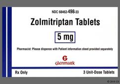 Pink Round 498 - Zolmitriptan 5mg Tablet