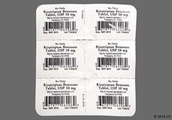 White Oblong 10 And Rzt - Rizatriptan Benzoate 10mg Tablet