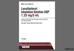 colorless - Levalbuterol Hydrochloride 1.25mg / 3mL Solution for Inhalation