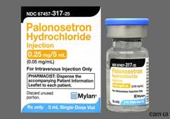 colorless - Palonosetron Hydrochloride 0.25mg / 5mL Solution for Injection
