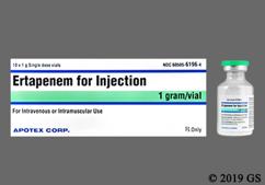 Ertapenem Coupon - Ertapenem 10 vials of 1g carton