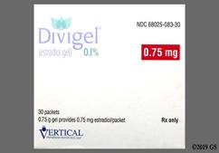 Divigel Coupon - Divigel 30 packets of 0.75mg gel carton