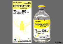colorless - Eptifibatide 75mg / 100mL Solution for Injection