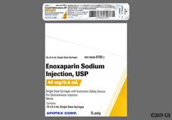 yellow - Enoxaparin Sodium 40mg / 0.4mL Solution for Injection