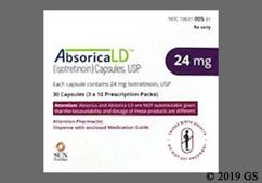Absorica LD Coupon - Absorica LD 30 capsules of 24mg box